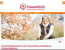 Tablet Screenshot of frauenklinik-ffb.de